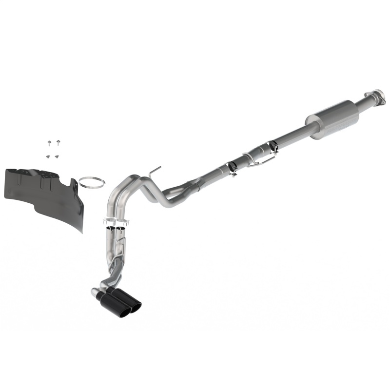 Ford F-150 Performance Exhaust - Dual Side Exit - Ford Racing - Cat-Back Extreme - Black - `21-`25 Ford F-150 Performance Exhaust - Dual Side Exit - Ford Racing - Cat-Back Extreme - Black - `21-`25